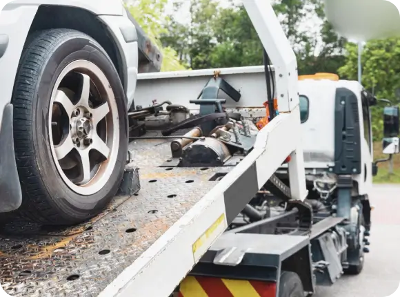 Trailer loading scrapable car