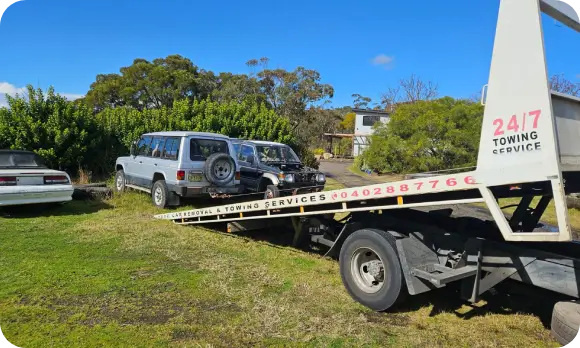 Trailer Unloading scrapable cars