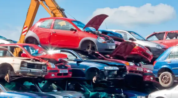 Collection of cars to scrap