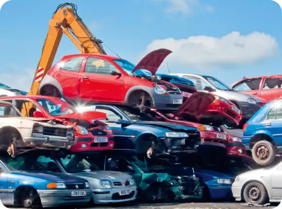 Collection of cars to scrap